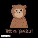 Test on yourself (Nachts im Labor) - T-Shirt - klein/taillierter Schnitt