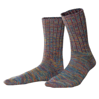 Basic - knitted socks (colored nordic fjord blue)