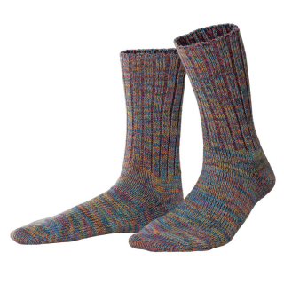 Basic - knitted socks (colored "nordic fjord blue") 35/38