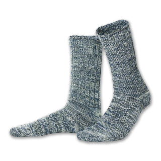 Basic - knitted socks (colored "forest fjord")