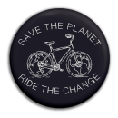 Save The Planet Ride The Change - Button
