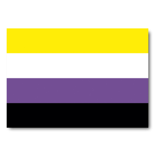 Farben "nonbinary pride flag" - Aufkleber