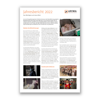 ARIWA Jahresbericht 2022