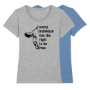 Every individual has the right to be free - T-Shirt - klein/taillierter Schnitt