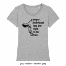 Every individual has the right to be free - T-Shirt - klein/taillierter Schnitt