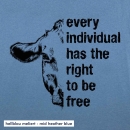 SALE! Every individual has the right to be free - T-Shirt - klein/taillierter Schnitt (Auslaufmodell)