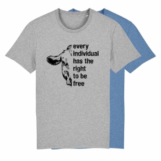 SALE! Every individual has the right to be free - T-Shirt - groß/gerader Schnitt (Auslaufmodell)