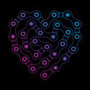 Bike chain heart - T-Shirt - large/loose cut