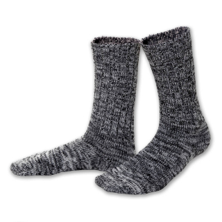 Basic - knitted socks ("black/cream") 