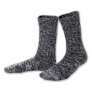 SALE! Basic - knitted socks ("black/cream")...