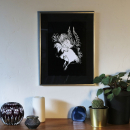 Kunstdruck Chicken Hug