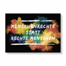 Aufkleber - Menschenrechte statt rechte Menschen