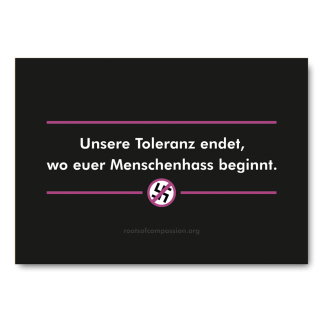 Unsere Toleranz endet - Sticker (durable and waterproof)
