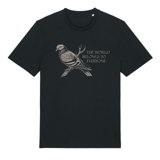 Taube (the world belongs to everyone) T-Shirt - groß/gerader Schnitt