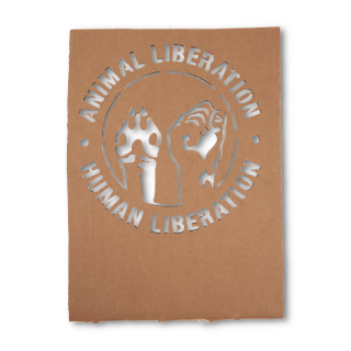 Animal Liberation Human Liberation | Upcycling Sprühschablone