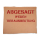 Abgesagt wegen Tierausbeutung | upcycling spray stencil