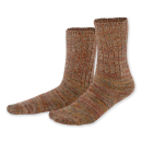 SALE! Basic - knitted socks ("camel/red")...