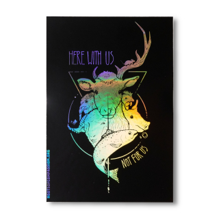 Here With Us - Aufkleber (Hologramm)