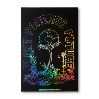Plant Powered Future Aufkleber (Hologramm)