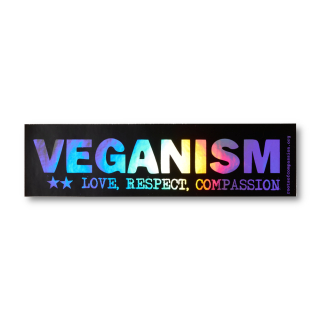 Veganism Aufkleber (Hologramm)