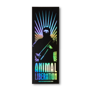 Animal Liberation Aufkleber (Hologramm)
