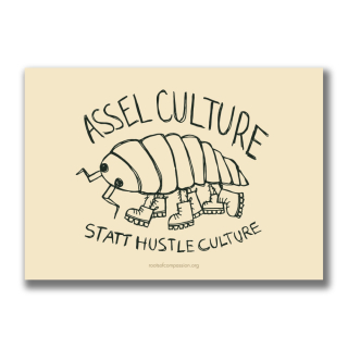 Assel Culture statt Hustle Culture - Sticker (10x)