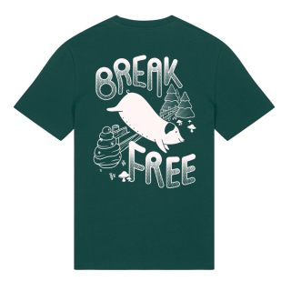 Break Free (Schwein) - T-Shirt - groß/gerader Schnitt