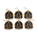 “Bike Anarchy” Tree Decorations – Handmade Upcycling Ornaments