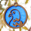 Baumschmuck “Taube” - handgemachte Upcycling-Deko