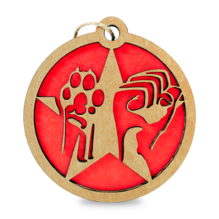 “Paw-Fist-Star” Tree Decorations – Handmade Recycled Ornaments