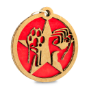 Baumschmuck “Faust-Pfote-Stern” -...