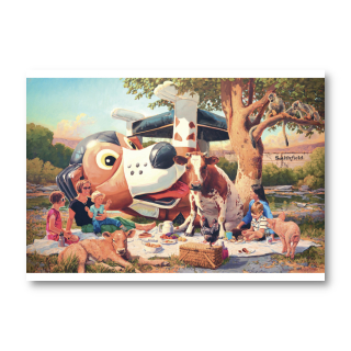 Poster Großes Picknick II | Hartmut Kiewert