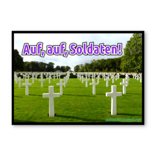 Sticker “Auf, auf, Soldaten!” (10x)