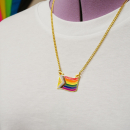 Halskette "Progress Pride" - Metall oder Kunstleder