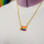 Necklace “Progress Pride” – metal or vegan faux leather