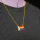 Necklace “Progress Pride” – metal or vegan faux leather