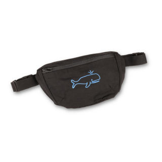 Hip Bag (embroidered) | Whale (blue yarn)