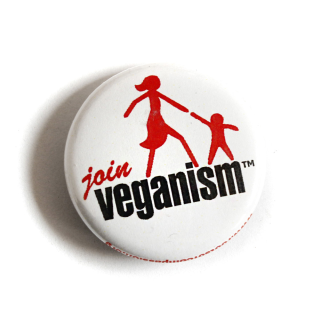 Join Veganism - Button