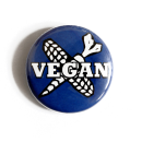 Vegan Cross - Button
