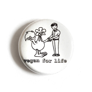 Vegan for Life - Button