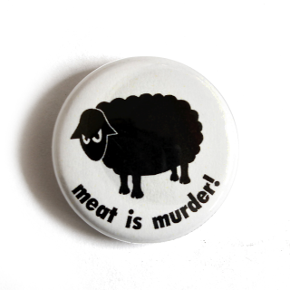 Meat is Murder! Sheep - Button