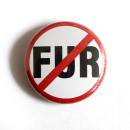 No Fur! - Button