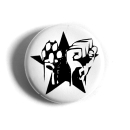 Star Paw Fist - Button