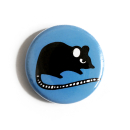 Maus (blau) - Button