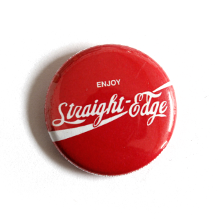 SALE! Straight Edge Soda 1 - Button