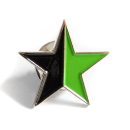 Star, black-green - Pin