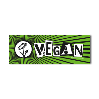 Vegan-Logo - Aufkleber