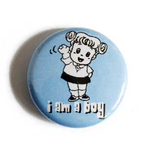 I am a Boy - Button