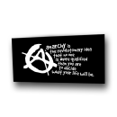 Anarchy is - Patch on durable Bio Canvas