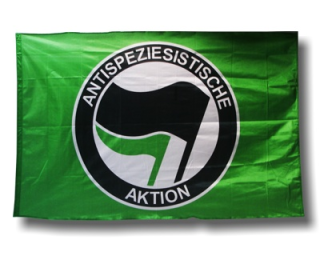 Flag Antispeziesistische Aktion - green